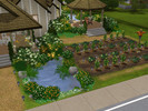 Sims 3 — In the Country by Sakitu — A quaint little house with a big garden and fishing pond for your sims. Slightly