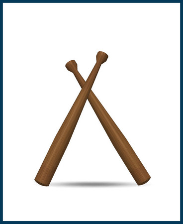 Sims 3 — Two Baseball Bats Sculpture by rebecah — Two Baseball Bats Sculpture by Rebecah