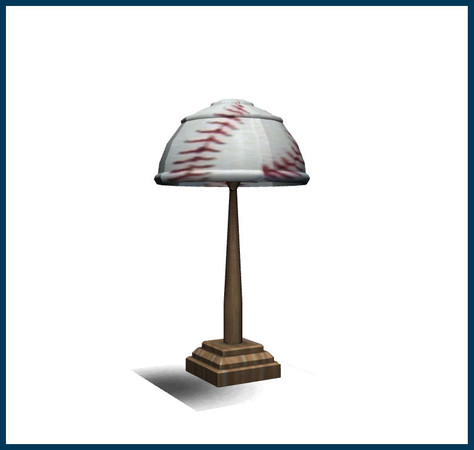 Sims 3 — Baseball Set Table Lamp by rebecah — Baseball Set Table Lamp by Rebecah