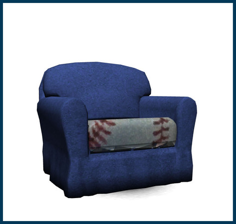 Sims 3 — Baseball Set Toddler Arm Chair by rebecah — Baseball Set Toddler Arm Chair - works like the potty chair by
