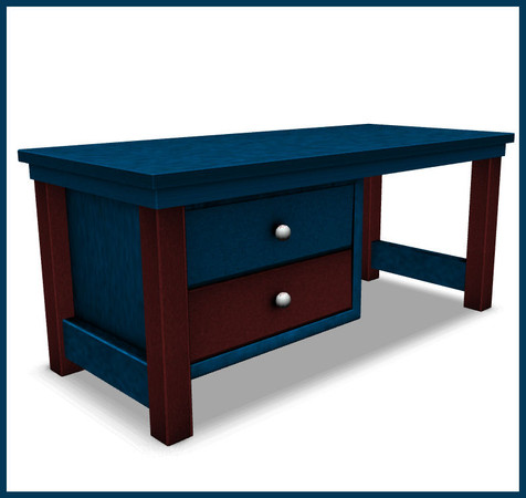 Sims 3 — Baseball Set Desk by rebecah — Baseball Set Desk by Rebecah