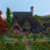Sims 3 — Garden Cottage by SpinTheMoon — One bedroom, full garden, single story living.