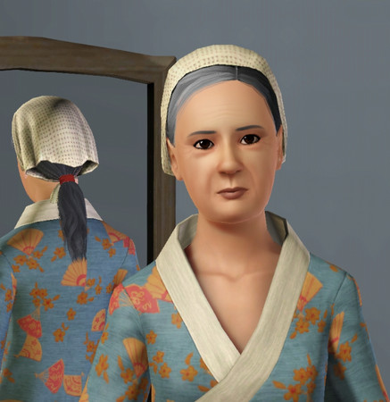 Sims 3 — Widow Chen by summerdays —  Lin Chen misses her husband but tries her best to lead a purposeful life without