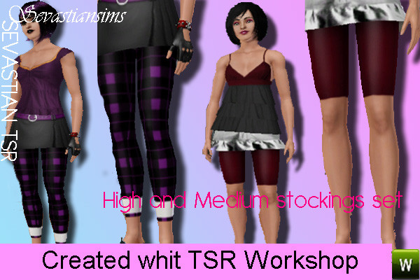 Sims 3 — Leggins set by SEVASTIAN — 