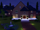 Sims 3 — Brick Wall Mansion by xoharley — This huge mansion features six bathrooms and five beautiful bedrooms, including
