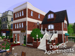 Sims 3 — Devine Apartments by estatica — This building is dedicated to Strawbz. It can be a great home for your sims or a