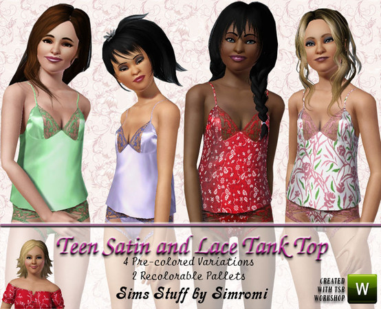 Sims 3 — simromi_tf_satin_top by simromi — 