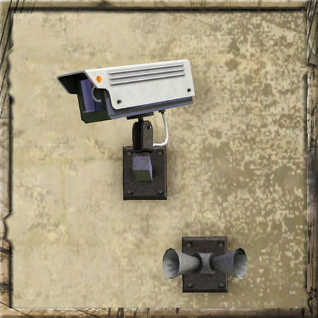 Sims 3 — CCTV Alarm (Right White) by Cyclonesue — To detect burglars, this camera must be on the same floor level as the