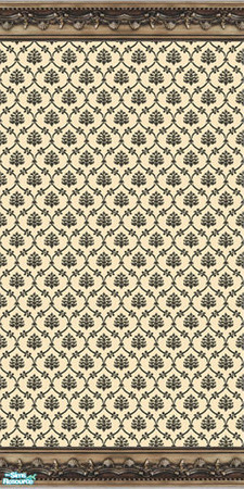Sims 2 — Tan Pattern Wallpaper by mahtigwess — Tan Pattern Wallpaper- great in formal living rooms or studies.