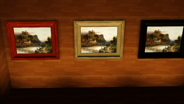 Sims 3 — The Castle by Brandonia — 2 paintings in one! With the castle painting.