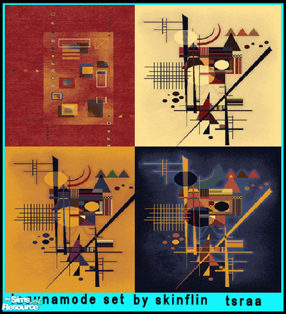 Sims 2 — lagunamode set by skinflin — elegant carpet..