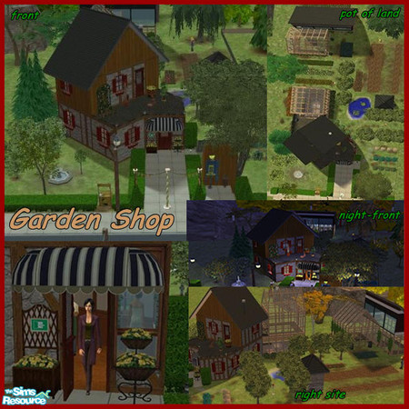 Sims 2 — Garden Shop by ladyoscar1898 — Hello I am Akia SimsImo a estate broker. This is the new Garden Shop in the
