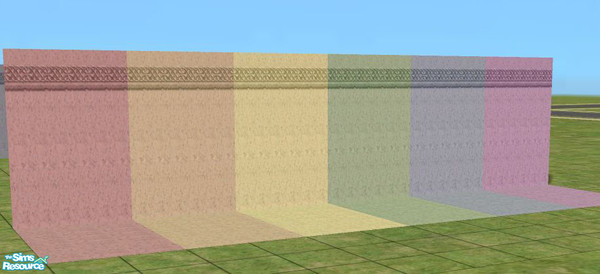 Sims 2 — Celtic Marble Walls 2 by talonblackhart — Another series of walls with a celtic knotwork top border. yes, the