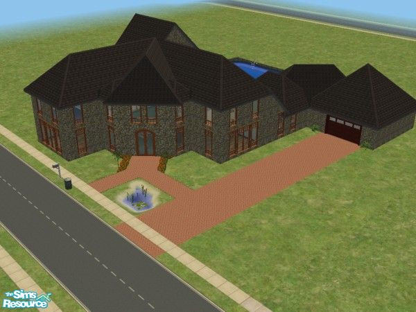 Sims 2 — Chocolette by iduska — A contemporary home with plenty of room for the mid-sized family. Three bedrooms, large