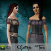 Sims 3 — Gothic Top by Artist24 — Gothic Top is available for female adult and young adult and you can find them in