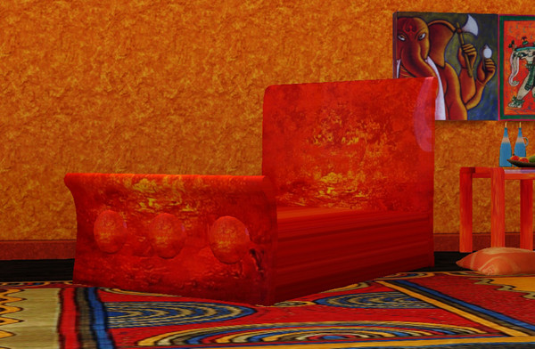Sims 3 — BEDROOM AMBER BED by abuk0 — BEDROOM AMBER BED