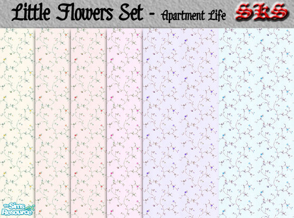 Sims 2 — Little Flowers - AL by 71robert13 — Little flowers emerge from slender vines in an array of 6 colors. Stretch