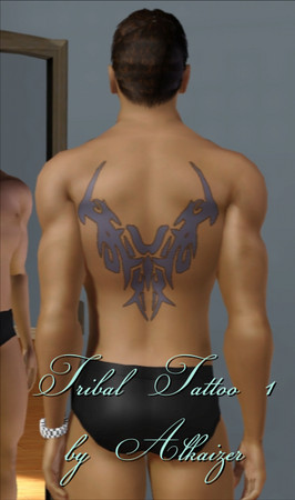 Sims 3 — Tribal Tattoo 1 by Alkaizer by Alkaizerth — No Description
