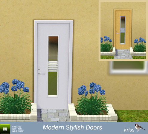 Sims 3 — Modern Stylish Doors - Torino Single by Kriss — Part of the Modern Stylish Doors Set. Stylish door that will