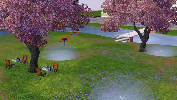 Sims 3 — Waterfall Park by Blam987 — A park with a huge waterfall.
