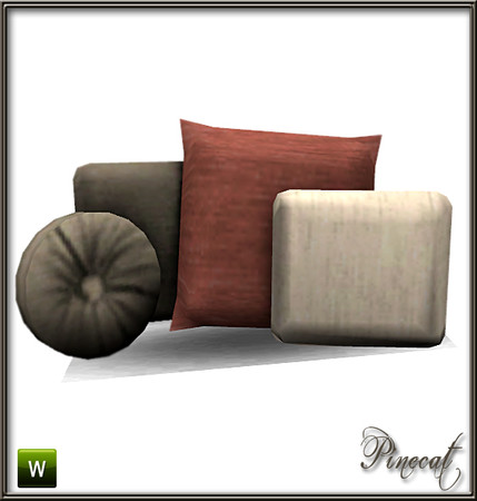 Sims 3 — Acaydia Throw Pillows by Pinecat — Acaydia Living Room by Pinecat @ TSR TSRAA