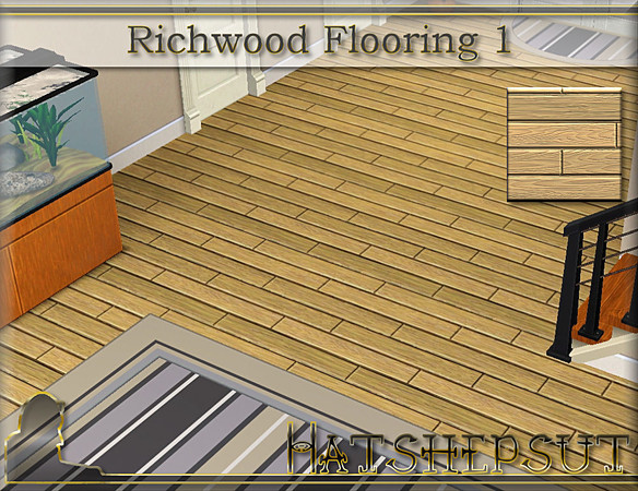 Sims 3 — Richwood Flooring 1 by hatshepsut — Textured wood flooring pattern 