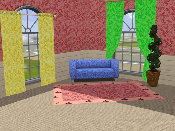 Sims 3 — pink curls by maxi king — 