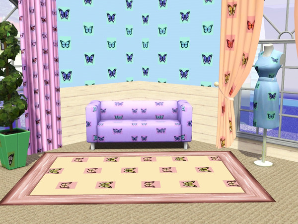 Sims 3 — butterfly square by maxi king — 
