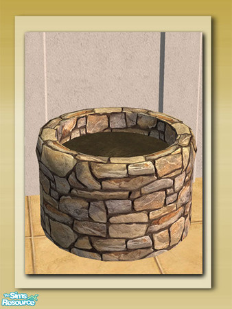 Sims 2 — Round Stone Planter - Mesh by Shakeshaft — Part of a New 10 Mesh Set including Round Stone Planters, Live