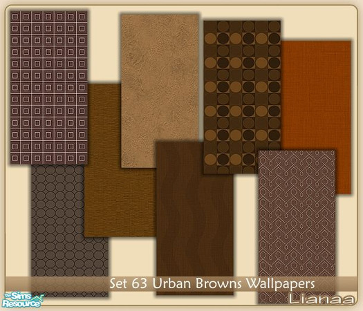 Sims 2 — Set 63 Urban Browns Wallpapers by Lianaa — Set 63 Urban Browns Wallpapers