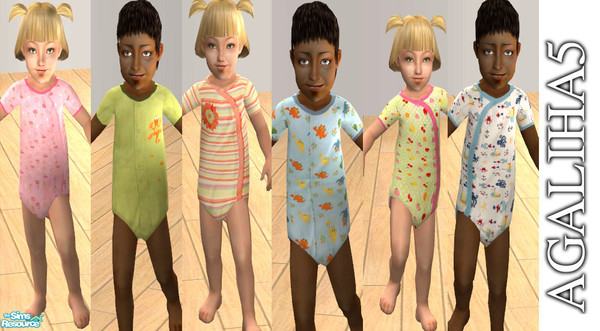 Sims 2 — Toddler's Favorite Jammies by agaliha5 — A cute set of pajamas for your toddler. They are all unisex. They
