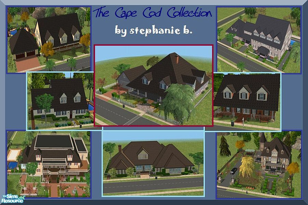 Sims 2 — Cape Cod Collection by stephanie_b. — The Cape Cod Collection includes 8 awesome Cape Cod styled homes. The