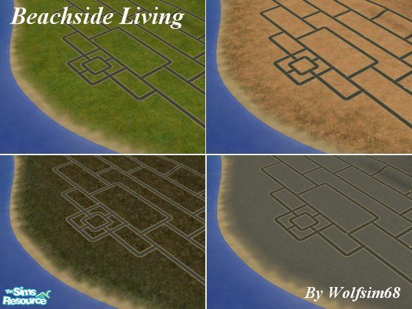 Sims 2 — Beachside Living by Wolfsim68 — Tired of city life? Then come where you can build with a view of the ocean from