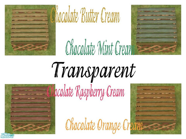 Sims 2 — Chocolate Transparent Decking by lollipop6969 — A set of 4 Chocolate Cream Transparent Wood Decking. Decks must