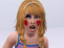 Sims 3 — Pretty Beauty Eyes and Blush for Kids by Zakk — This is my first make-up attempt. Some of color can be changed.