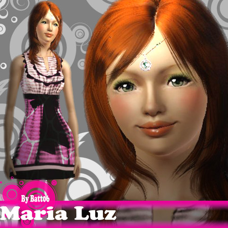 Sims 3 — Maria Luz by batt06 — skin from Peggy casual dress by me eyes is fron hieret blog. 