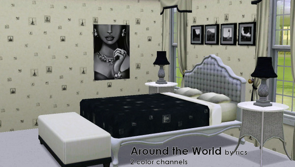 Sims 3 — Around the world by ricslady99 — Around the world, 2 recolor-able palettes.