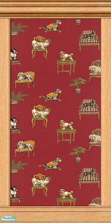 Sims 2 — Helsa Wall Collection - #03 by paintedladysims — 3 of 12 wall designs in the collection.