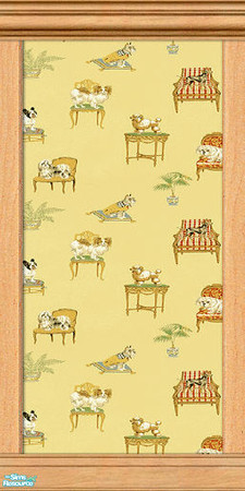 Sims 2 — Helsa Wall Collection - #05 by paintedladysims — 5 of 12 wall designs in the collection.