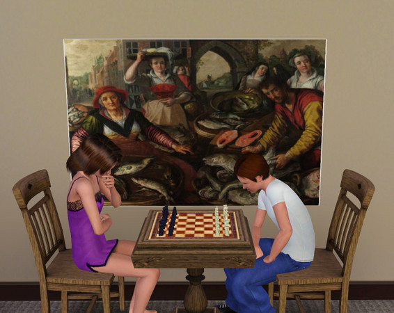 Sims 3 — The Four Elements Water by duckeggpie — 1569 by Joachim Beuckelaer - TSRAA