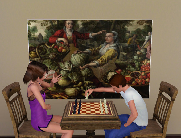 Sims 3 — The Four Elements Earth by duckeggpie — 1569 by Joachim Beuckelaer - TSRAA