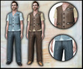 Sims 3 — Men's Zipper Vest Outfit by ashleypwnz — A stylish men's outfit that can be worn casually or for evening wear.