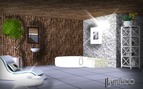 Sims 3 — Bamboo  by TSR Archive — Pattern made by Pralinesims for TSR