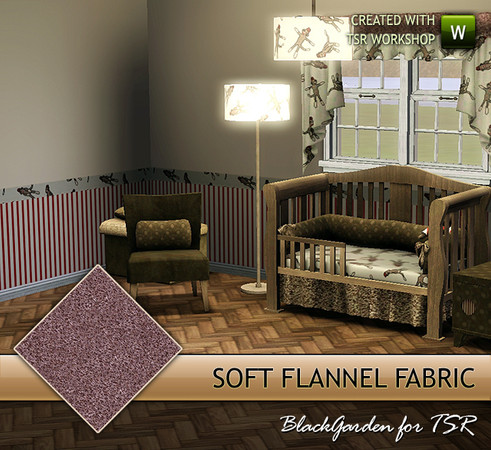 Sims 3 — Soft Flannel Fabric by BlackGarden — A simple soft flannel fabric, great for sheets and cushions. Try balancing