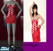 Sims 2 — Katy Perry Red Dress by hillyxxx — Katy Perry\'s red dress :D