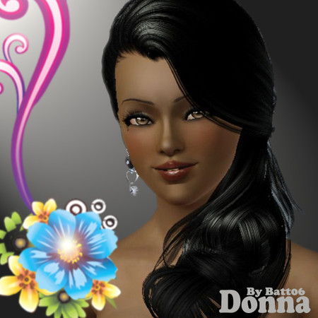 Sims 3 — Donna by batt06 — hair: peggy eyes: hieret skin: peggy formal dress: peggy top: by me 