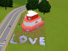 Sims 3 — Lucious Love Nest by Insanitypress — All hearts and flowers! 