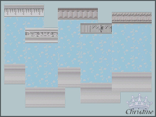 Sims 3 — Molding Wall Set DV004 by cm_11778 — New Wall Moldings for your Sim Homes, as always, I hope you and your Sims