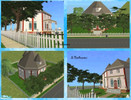 Sims 2 — Octogon House by gense — \"According to Fowler, an octagon house was cheaper to build, allowed for