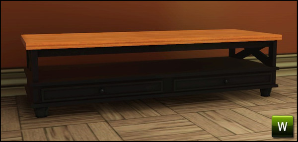 Sims 3 — Russet Coffee Table by sim_man123 — Coffee Table from my Russet Living Room. Made by sim_man123 from TSR. TSRAA.
